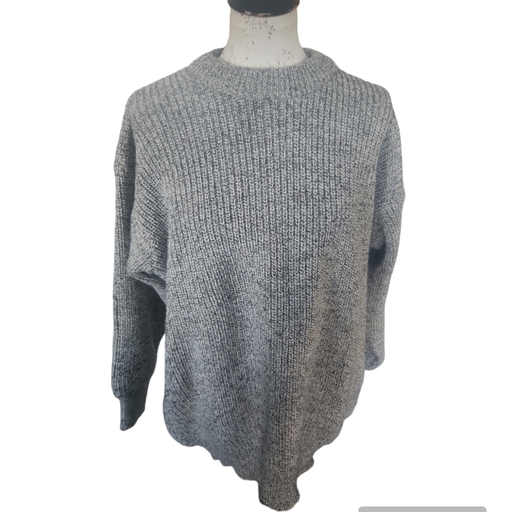 Vintage Barbour Pure Wool Knit Jumper Sweater Made In Scotland